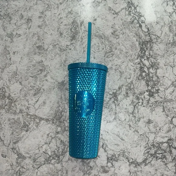 Starbucks Venti Blue Shiny Drink Cup - Picture 2 of 5